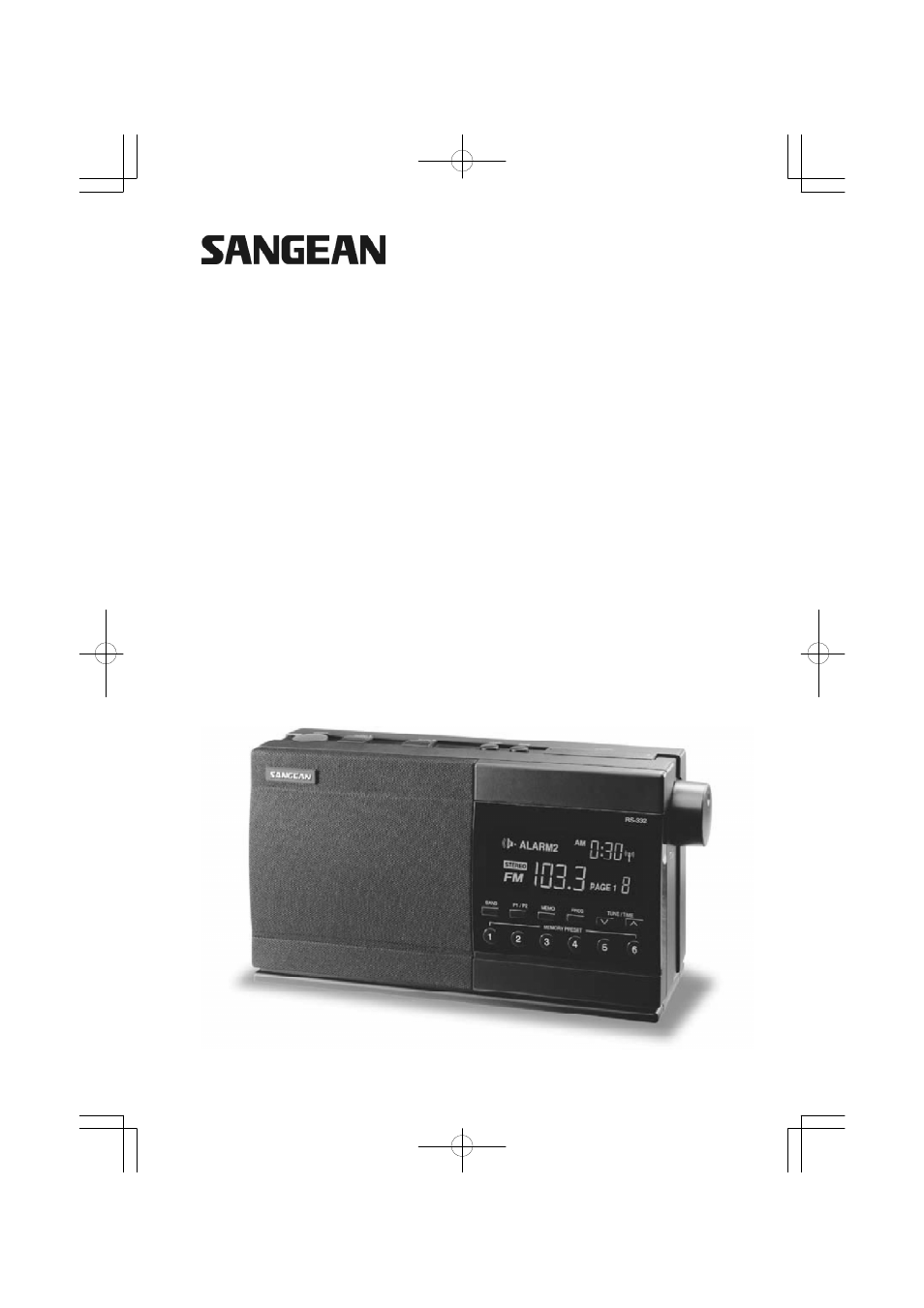 Sangean Sangean- RS-332 User Manual | 26 pages