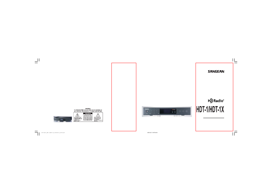 Sangean Sangean HDT-1 User Manual | 23 pages