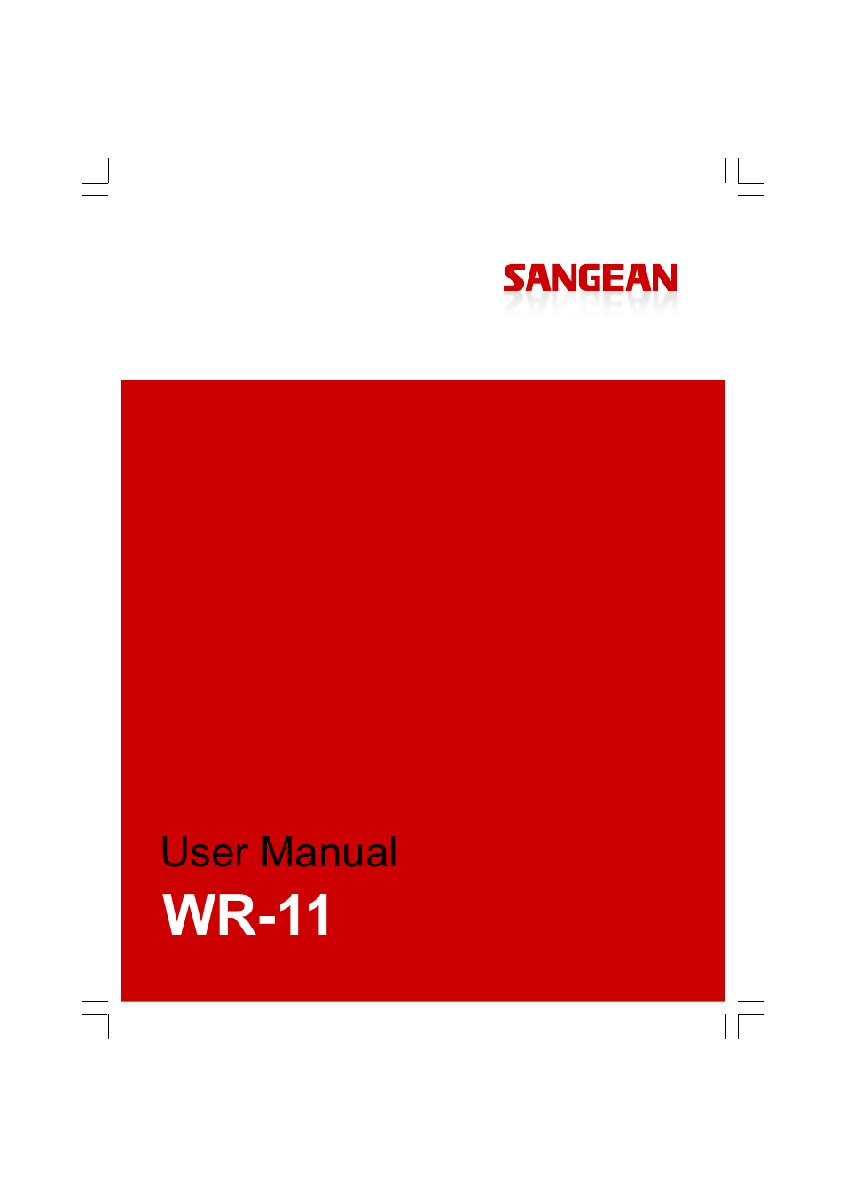 Sangean Sangean WR-11 User Manual | 53 pages