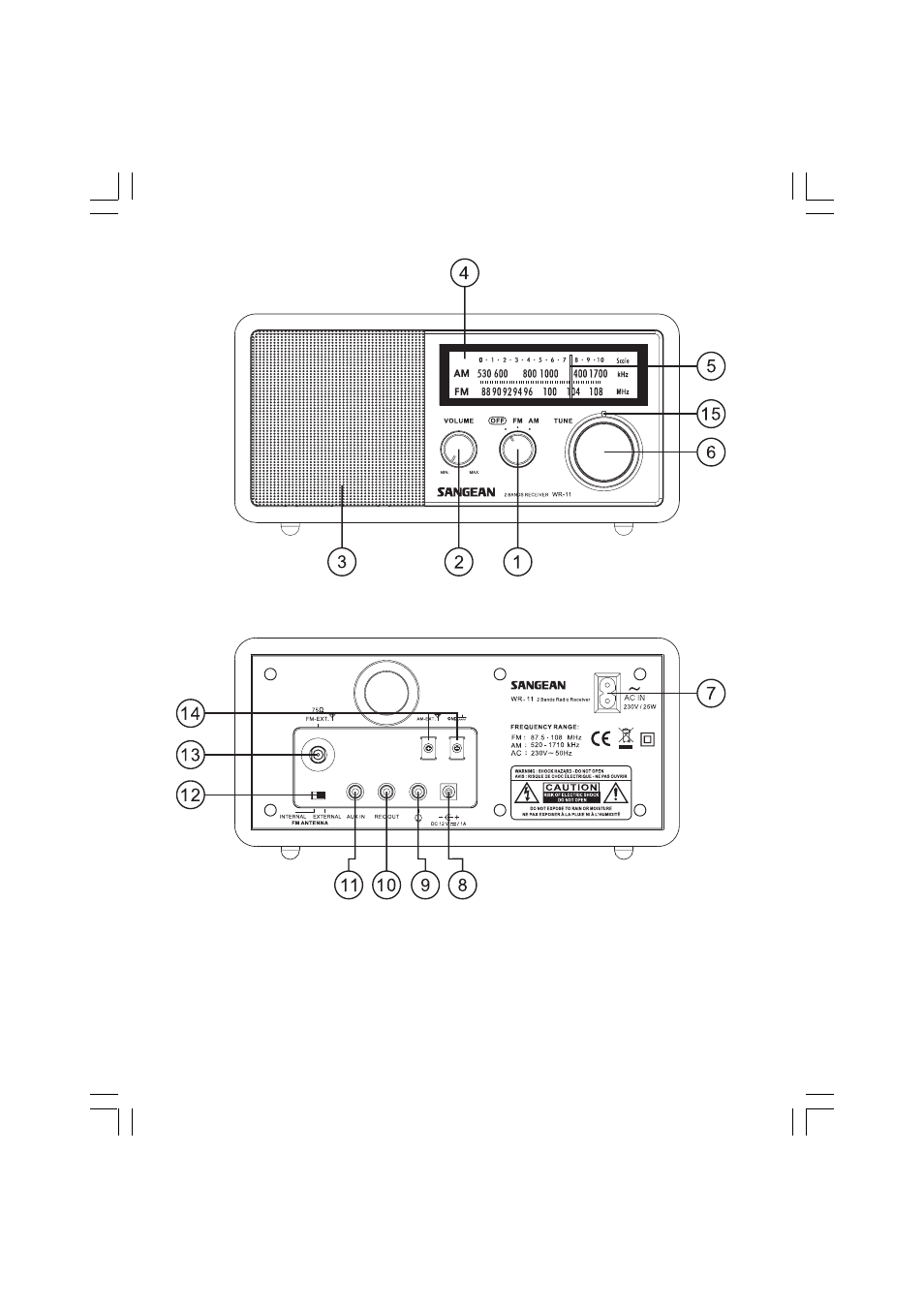 Sangean Sangean WR-11 User Manual | Page 6 / 53