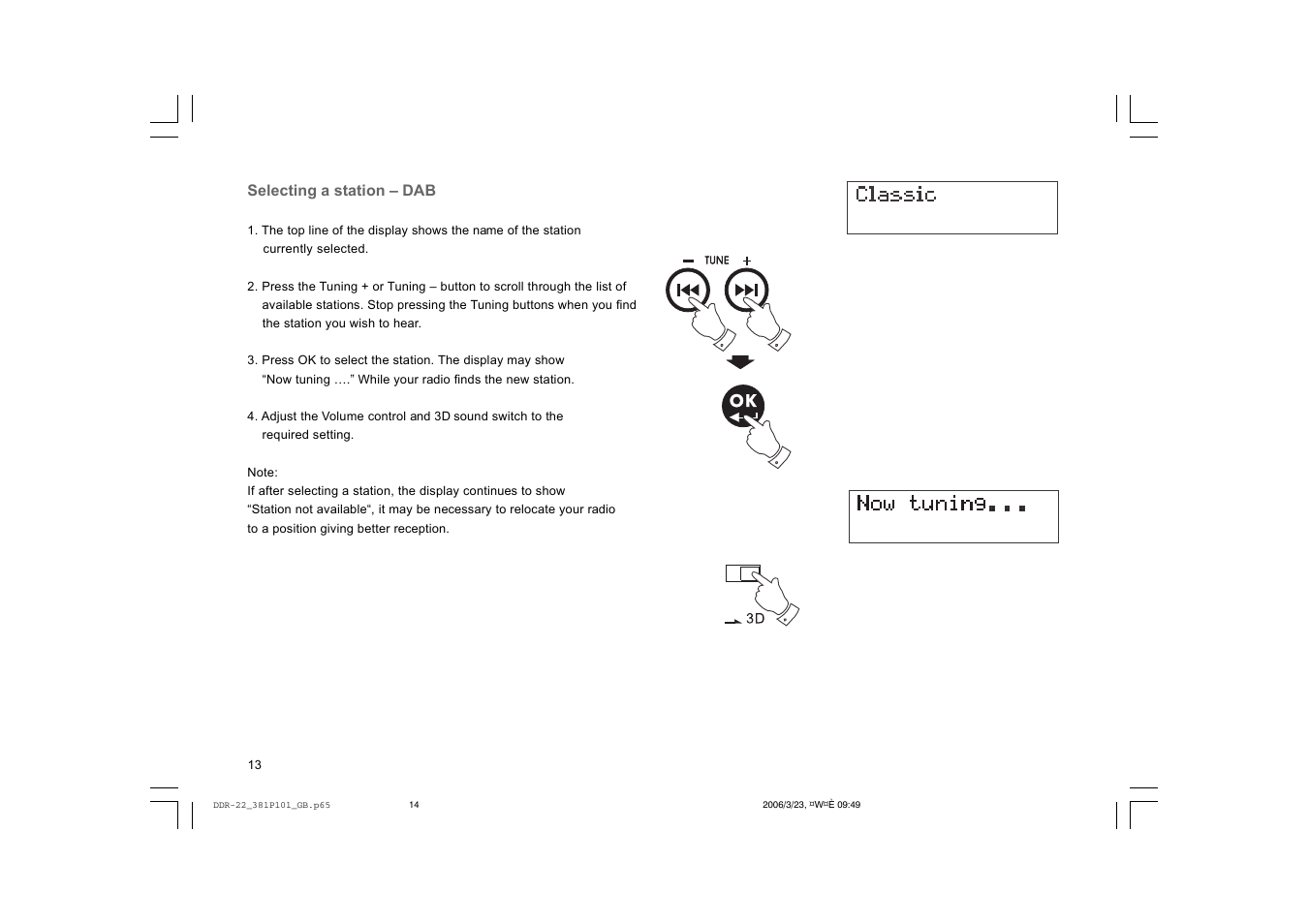 Sangean DDR-22 User Manual | Page 14 / 34
