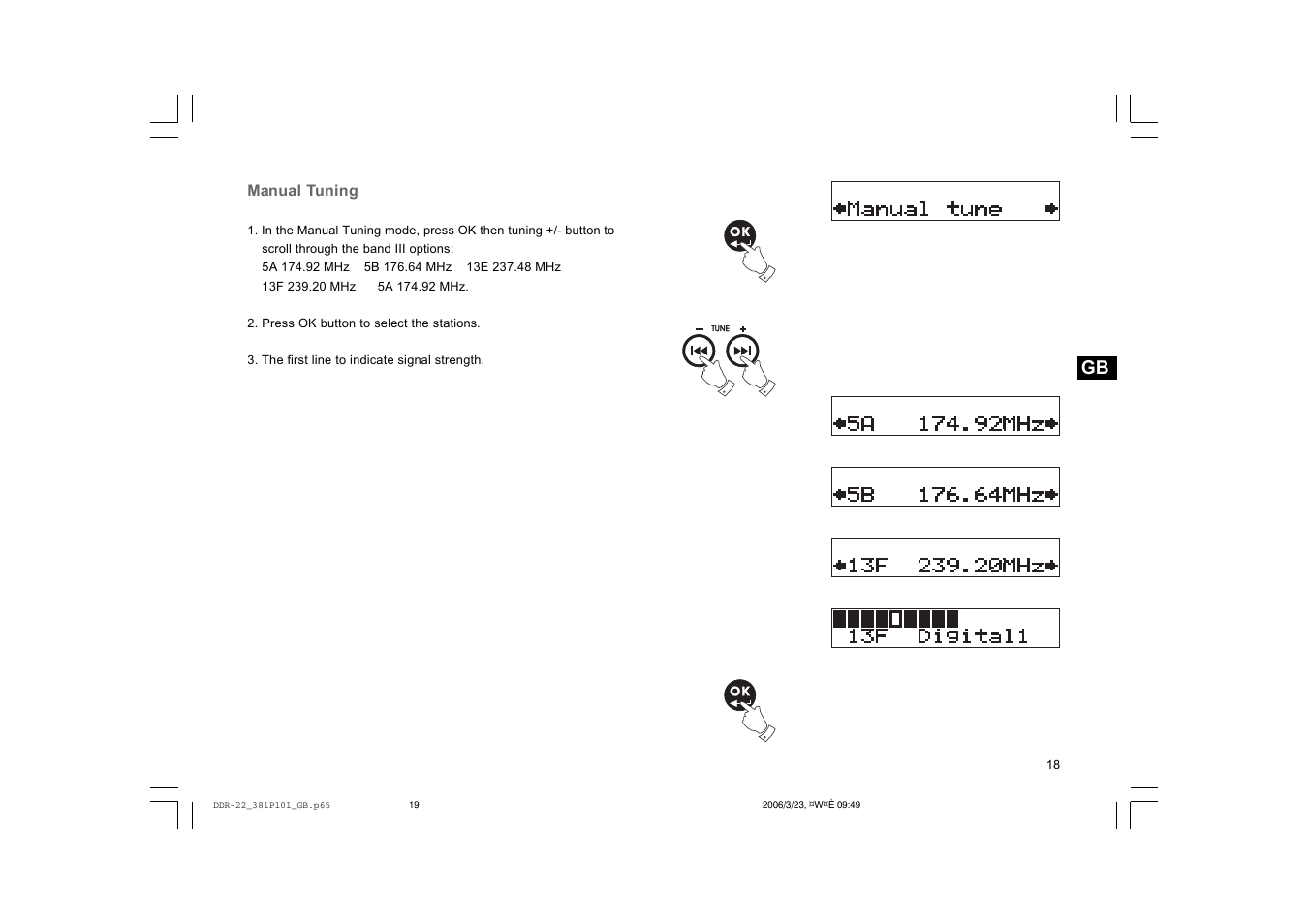 Sangean DDR-22 User Manual | Page 19 / 34