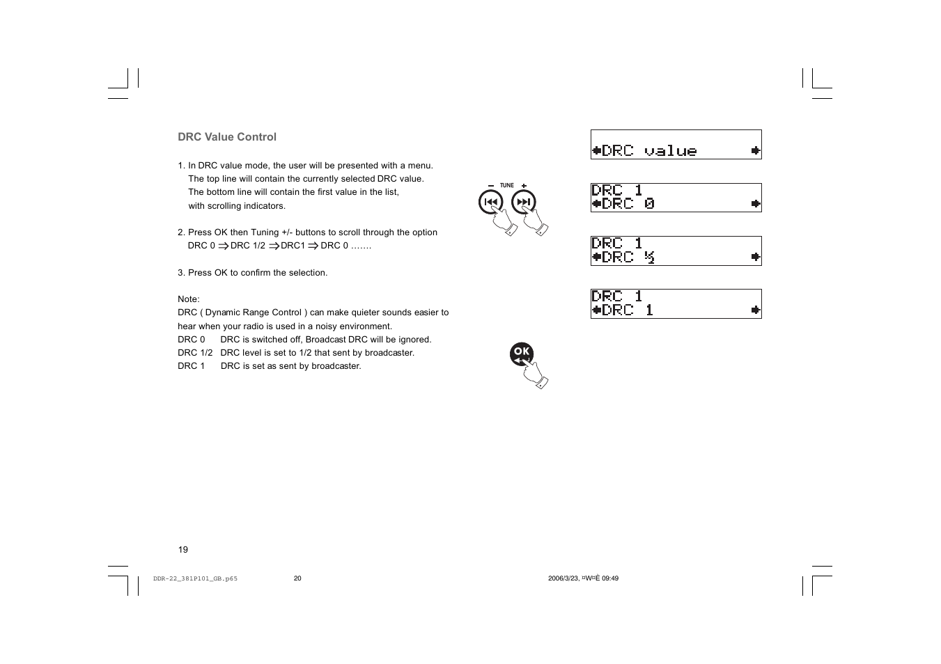 Sangean DDR-22 User Manual | Page 20 / 34