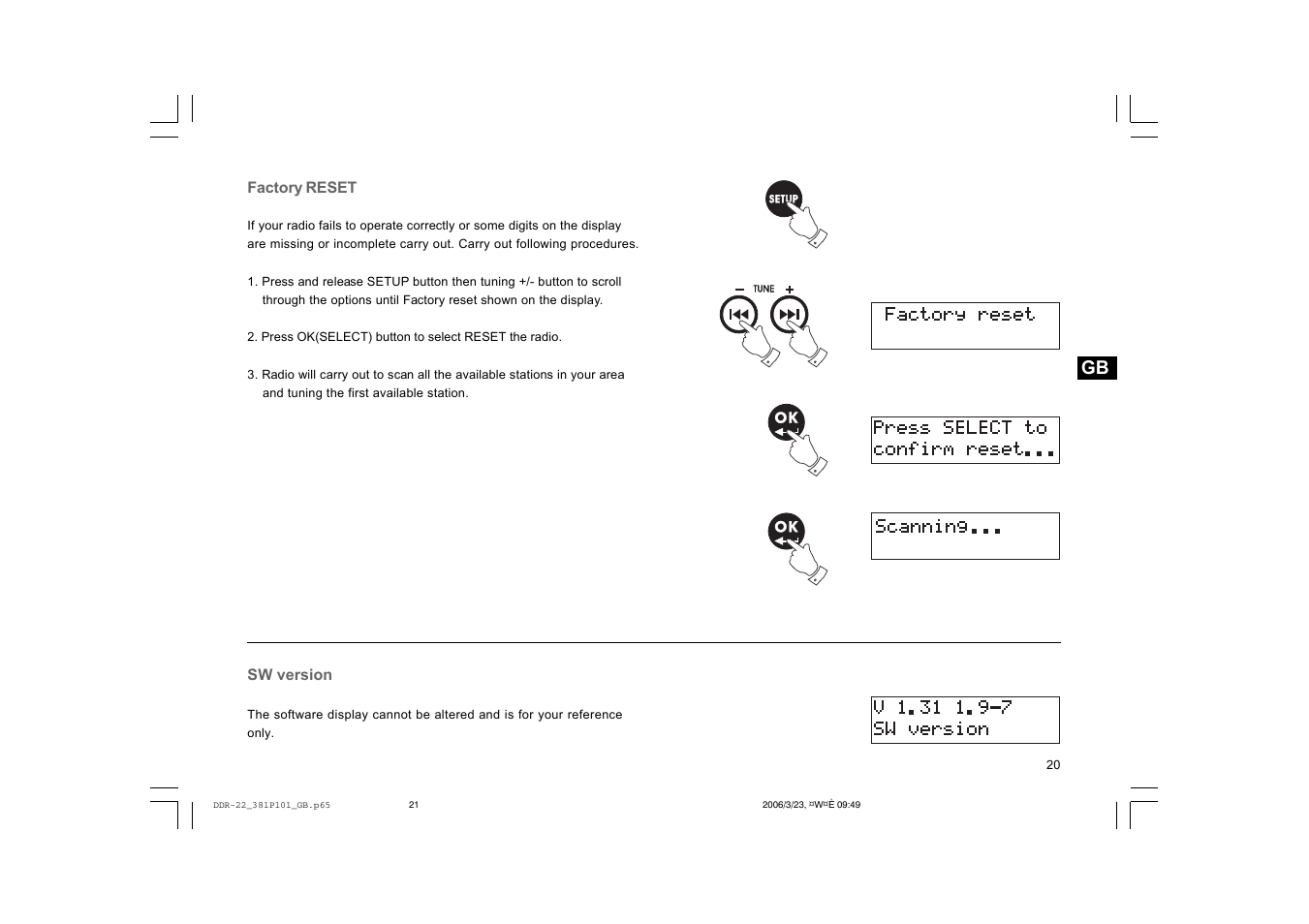 Sangean DDR-22 User Manual | Page 21 / 34