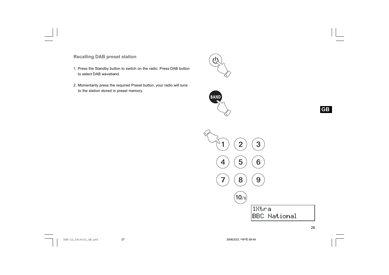 Sangean DDR-22 User Manual | Page 27 / 34
