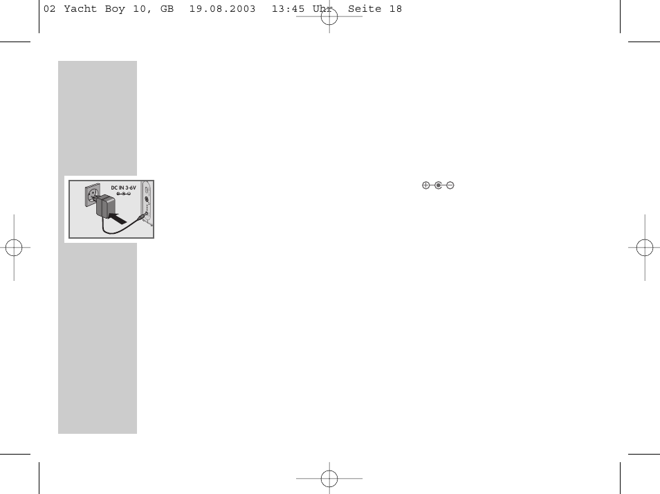 Power supply | Sangean PT 10 User Manual | Page 6 / 32