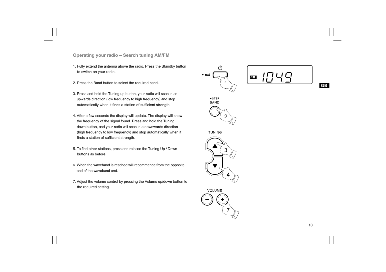 Sangean PR-D9W User Manual | Page 11 / 25