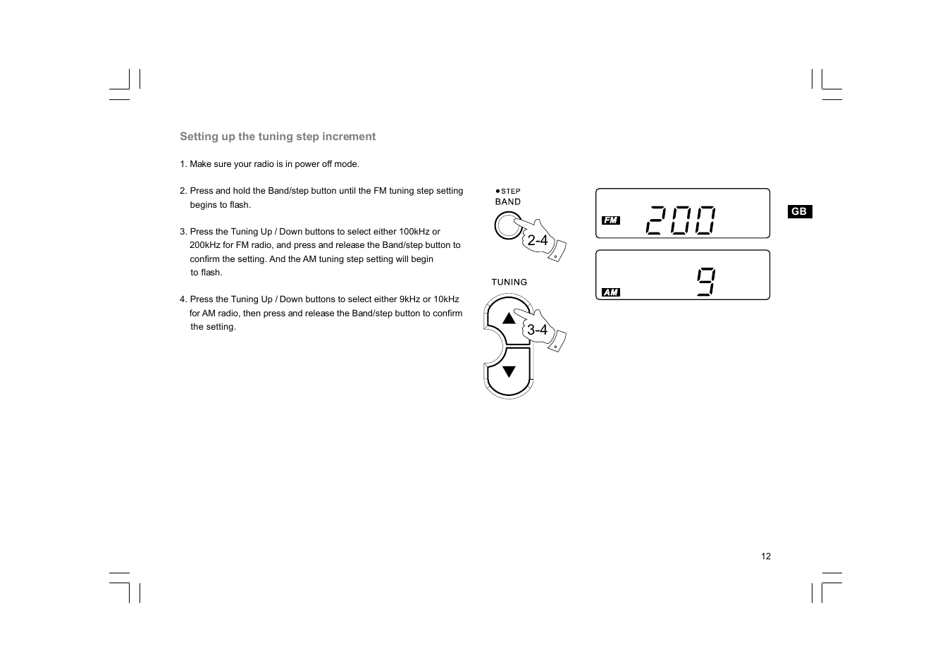 Sangean PR-D9W User Manual | Page 13 / 25