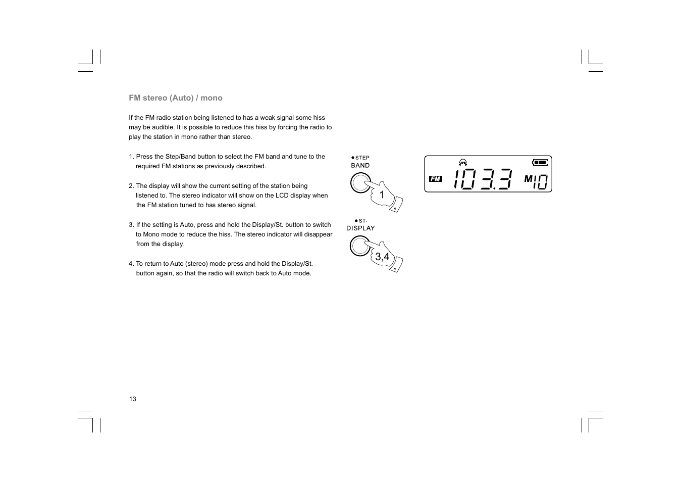 Sangean PR-D9W User Manual | Page 14 / 25