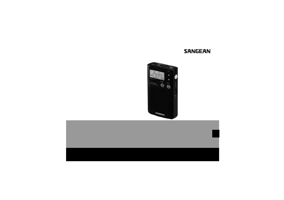 Sangean DT-200VX User Manual | 13 pages