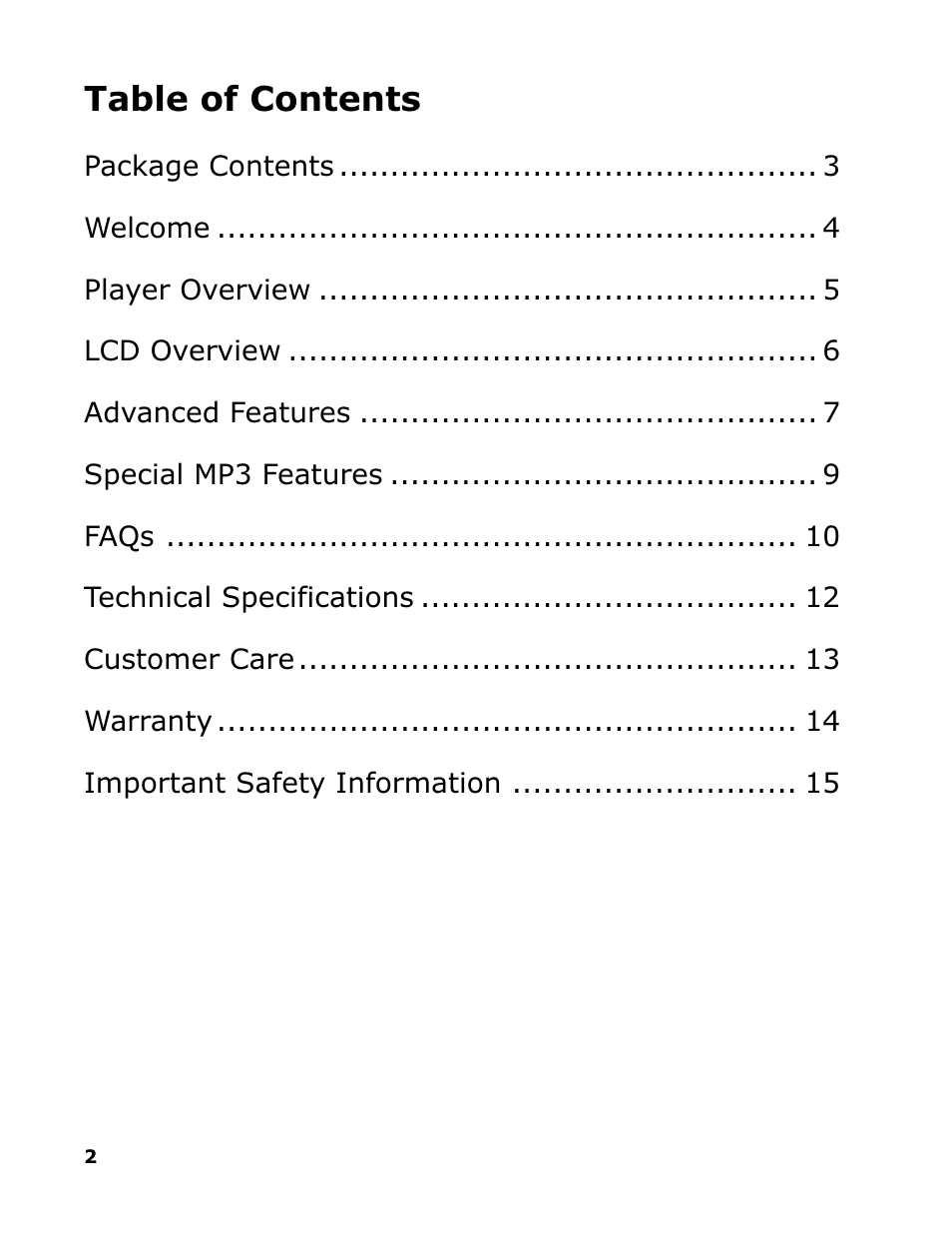 Sonic Blue RioVolt SP50 User Manual | Page 2 / 16