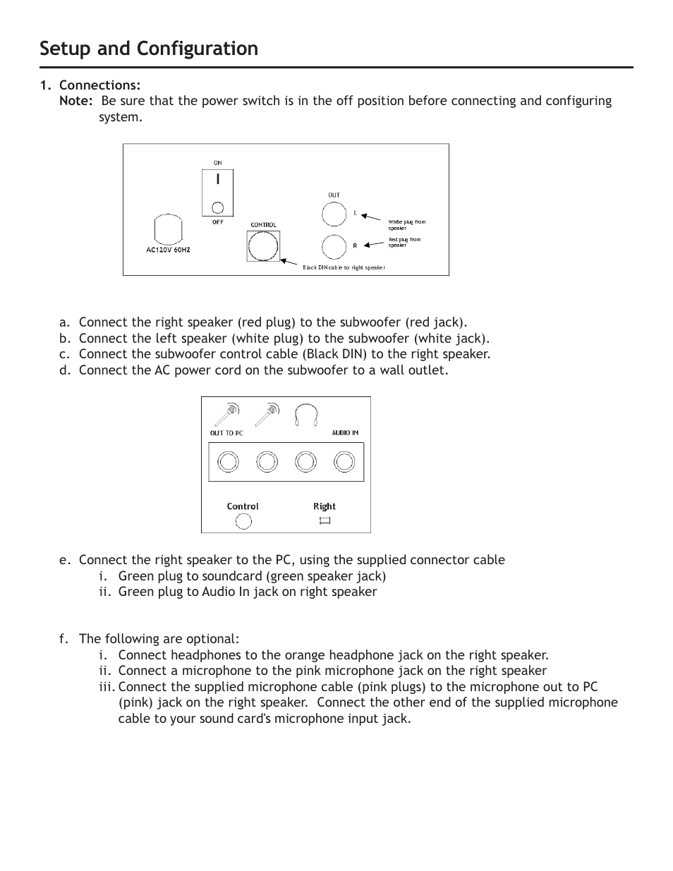 Setup and configuration | Sonic Blue XJR User Manual | Page 2 / 8