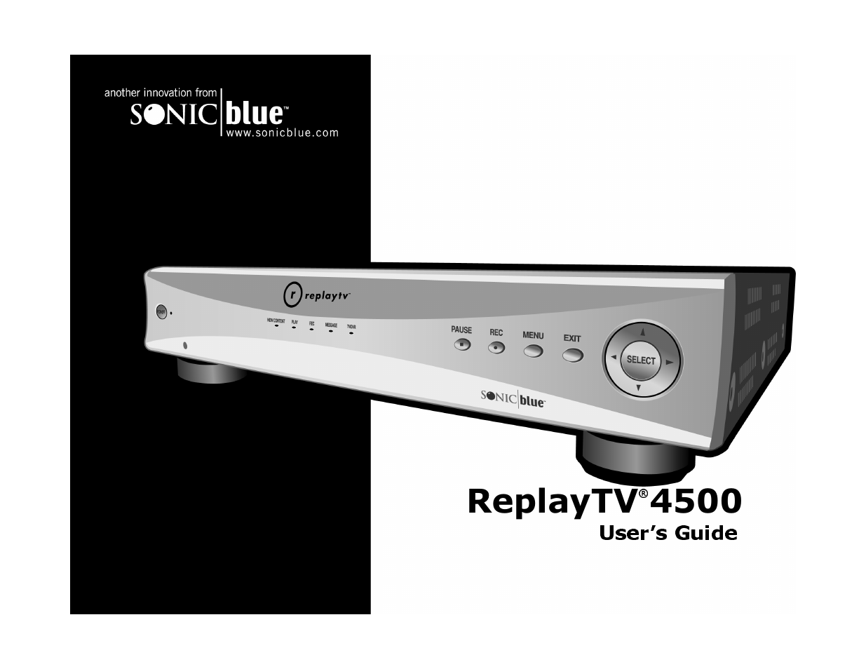 Sonic Blue 4500 User Manual | 86 pages