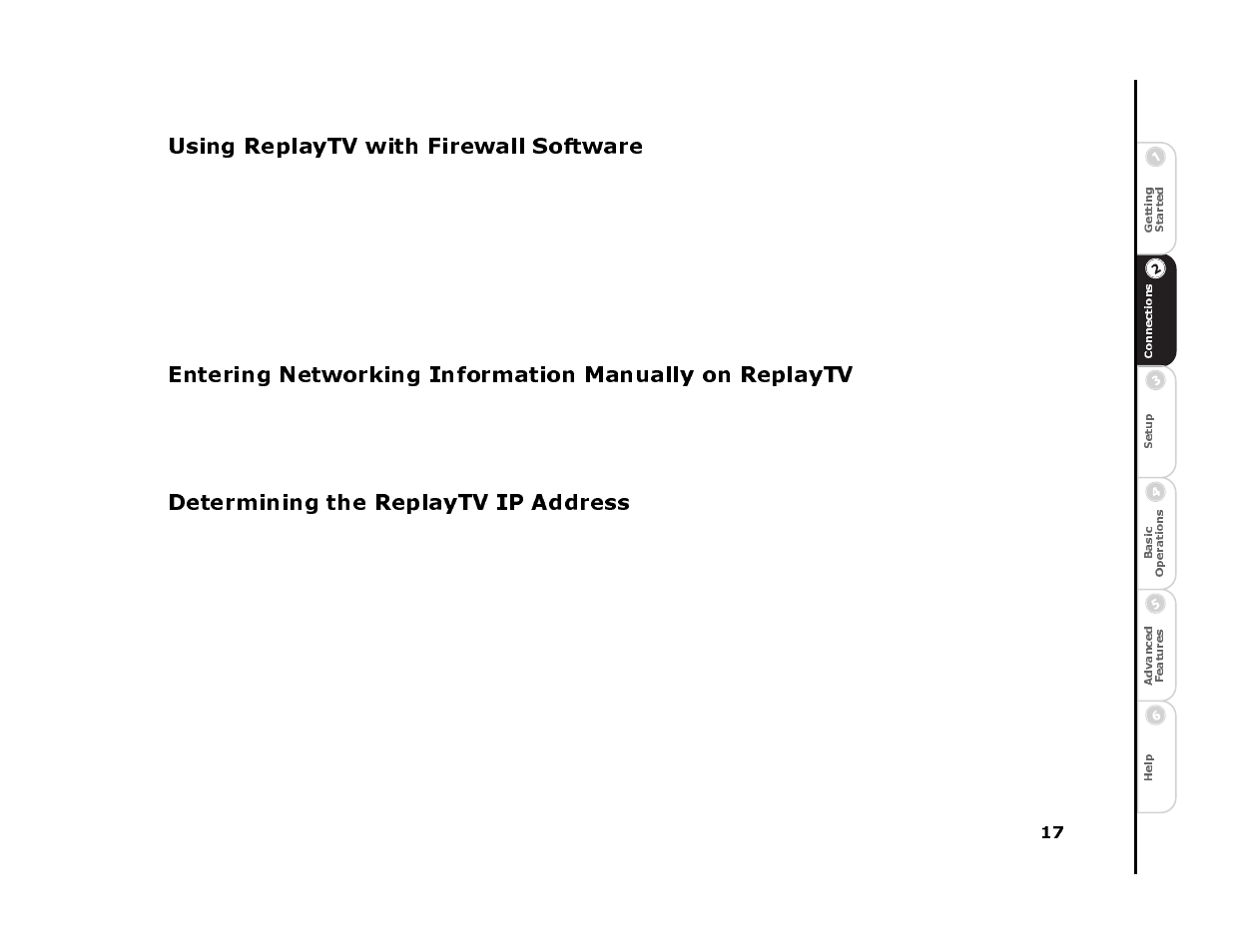 Using replaytv with firewall software, 3 choose change network, Determining the replaytv ip address | Sonic Blue 4500 User Manual | Page 23 / 86