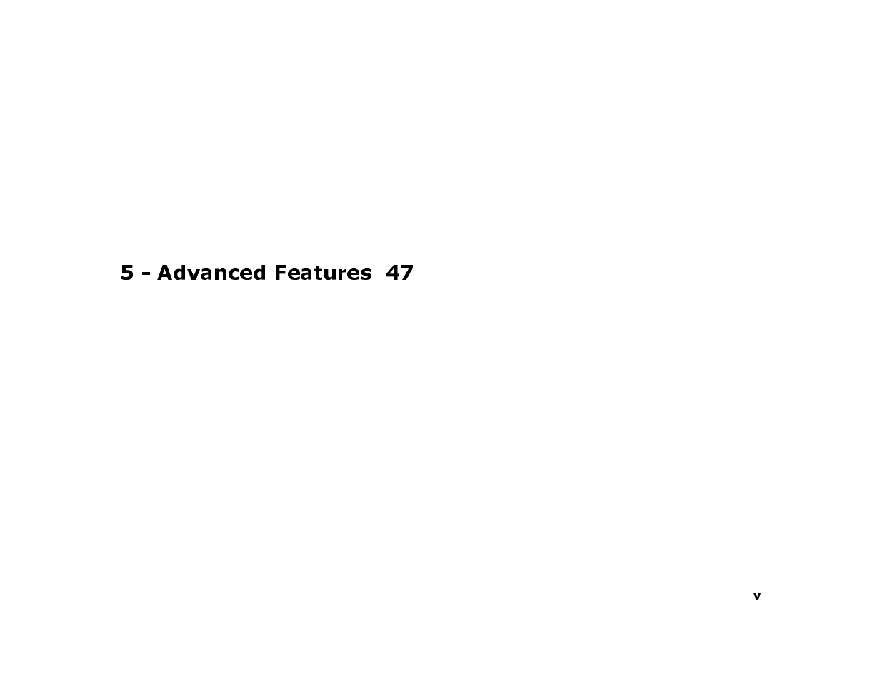5 - advanced features 47 | Sonic Blue 4500 User Manual | Page 5 / 86