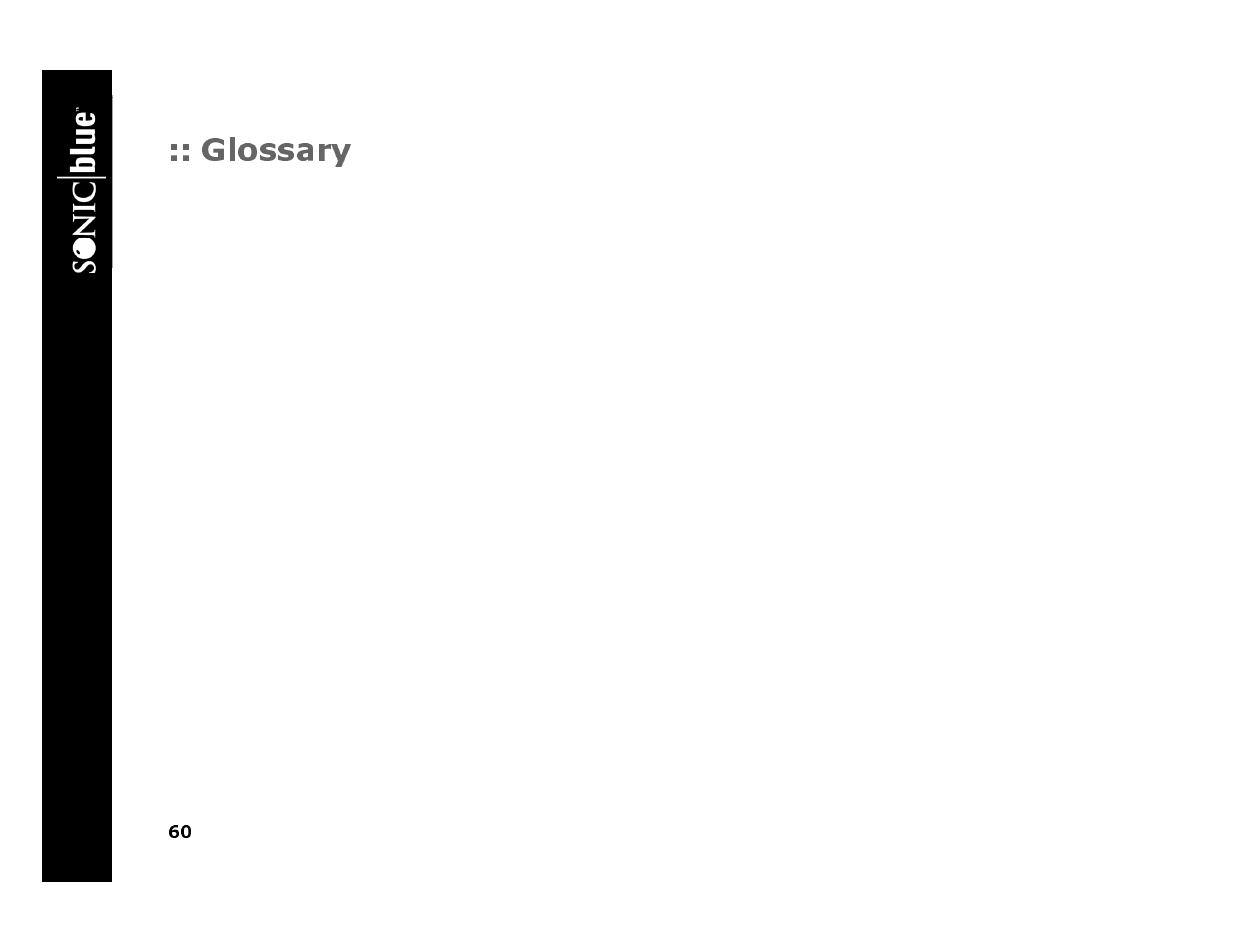Glossary, Re p lay tv 45 00 | Sonic Blue 4500 User Manual | Page 66 / 86