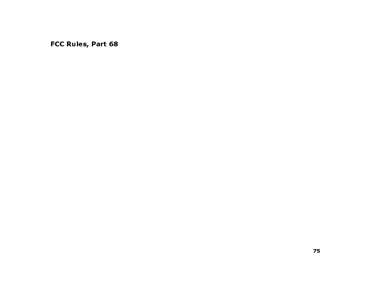 Fcc rules, part 68 | Sonic Blue 4500 User Manual | Page 81 / 86