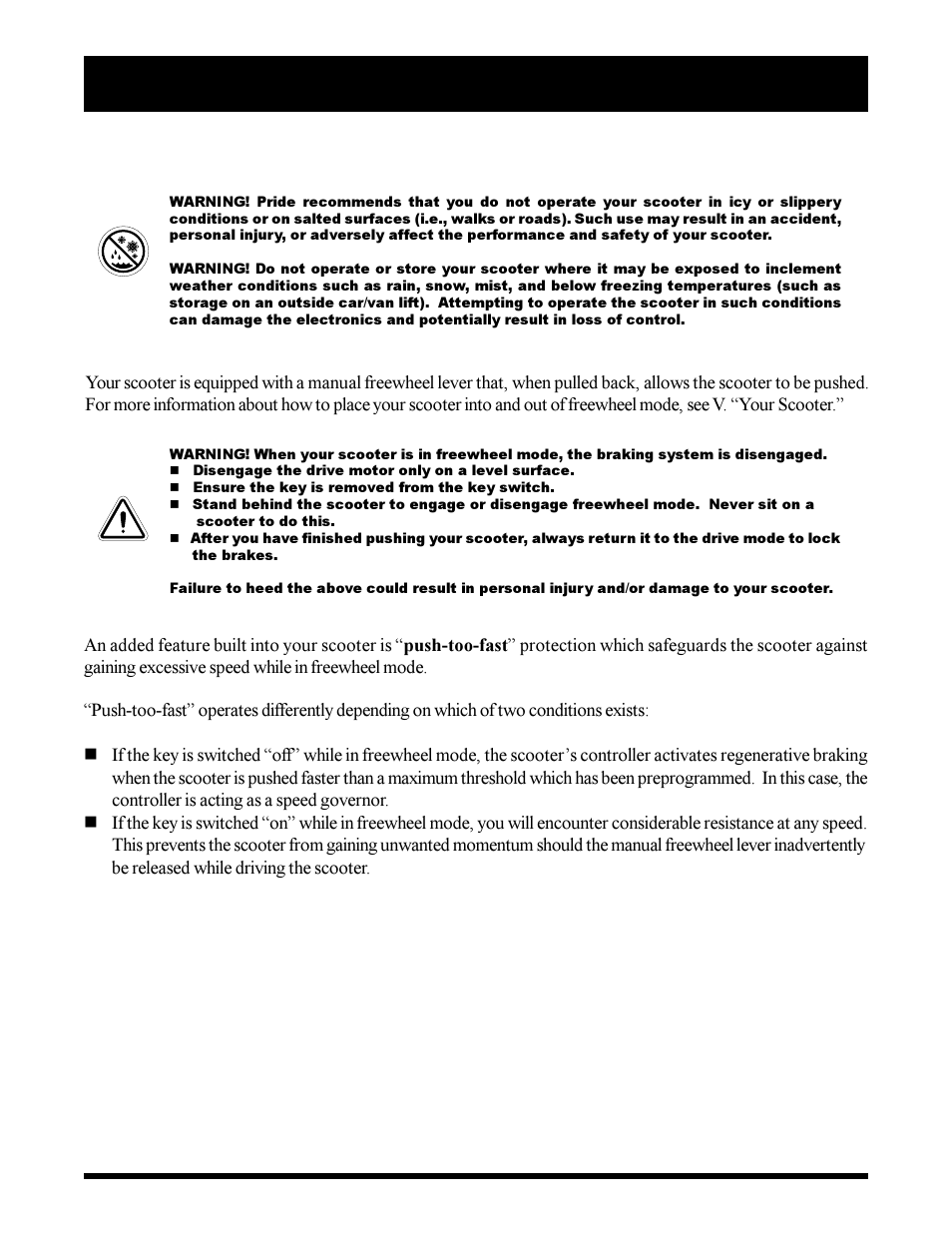 Sonic Blue Scooter User Manual | Page 13 / 36