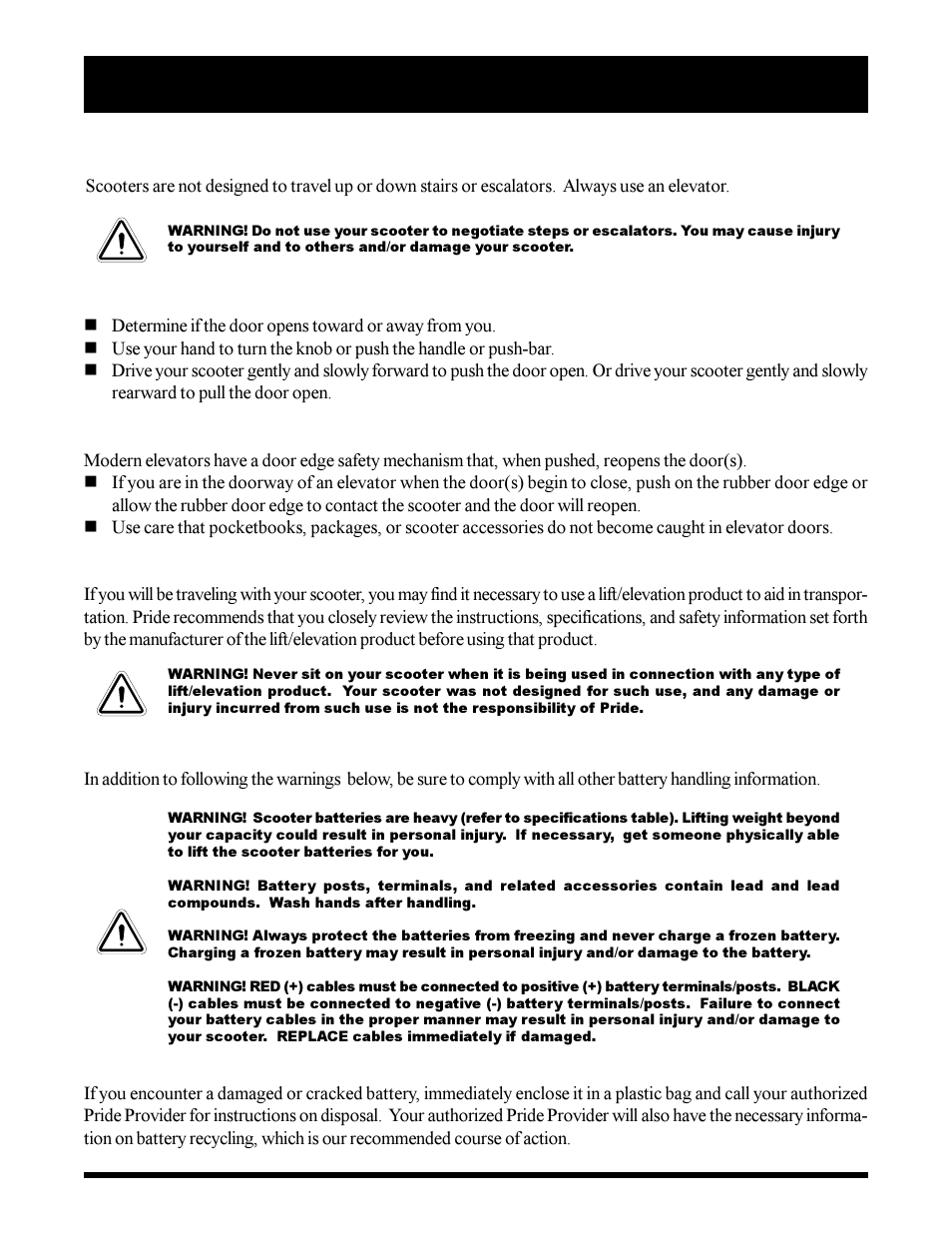 Sonic Blue Scooter User Manual | Page 14 / 36