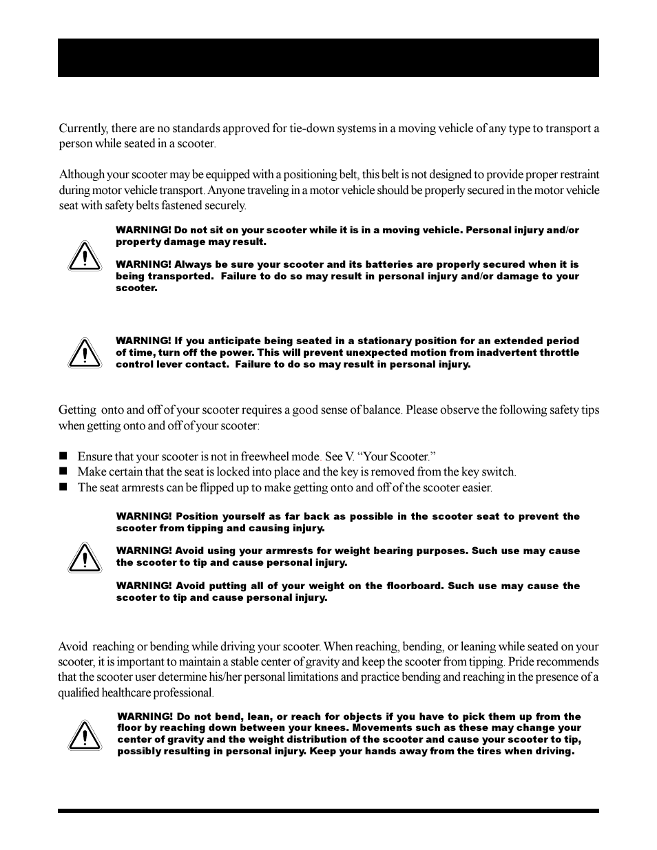 Sonic Blue Scooter User Manual | Page 15 / 36