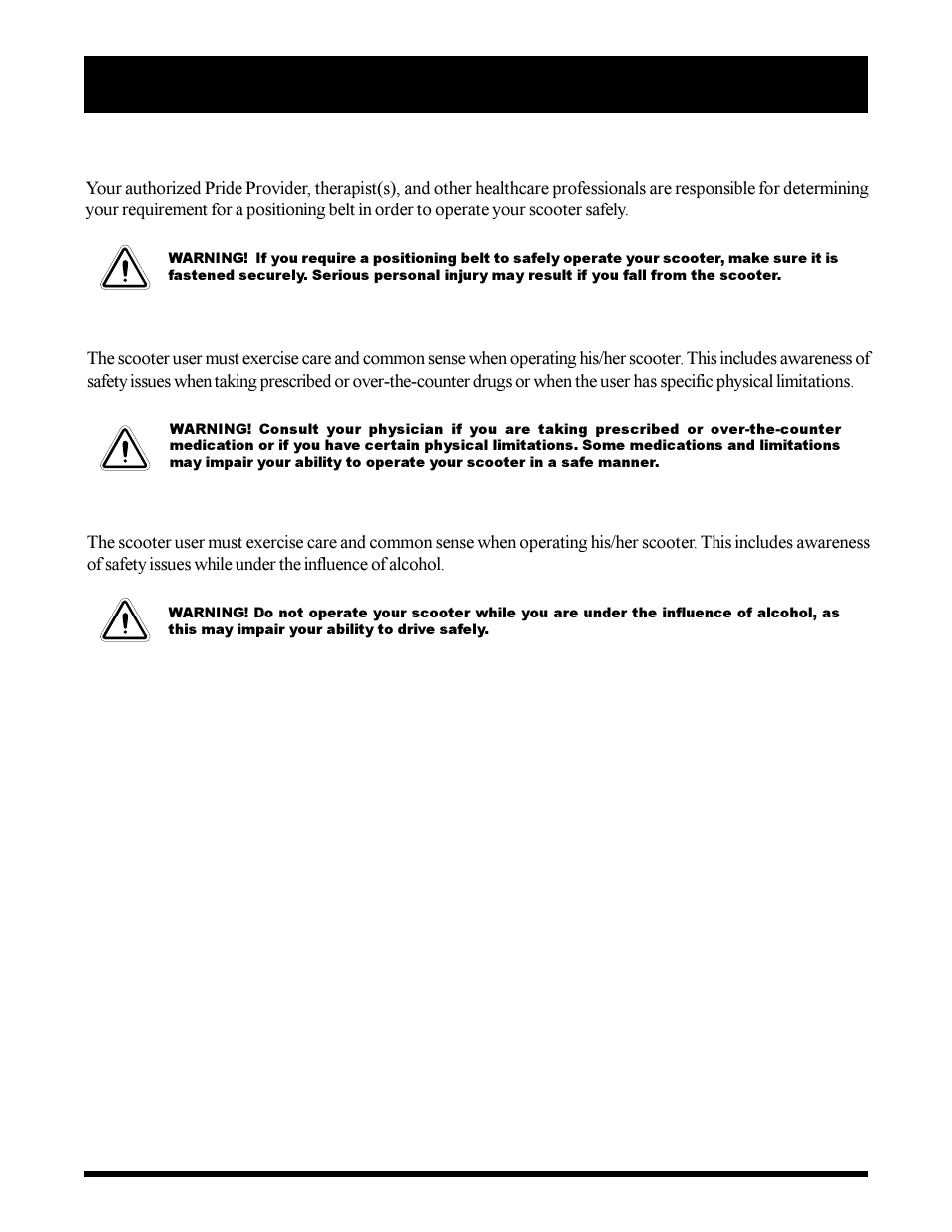 Sonic Blue Scooter User Manual | Page 16 / 36