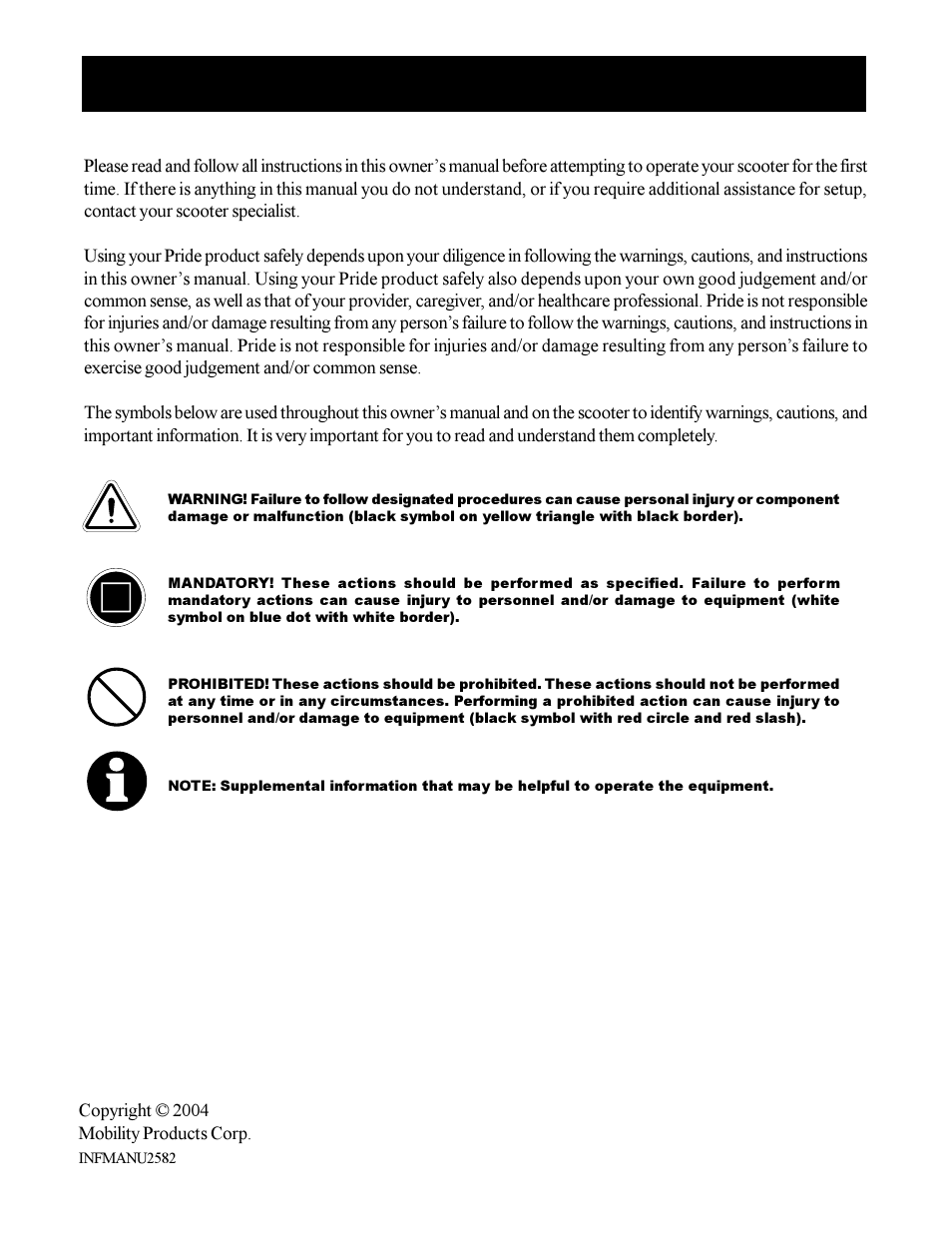 Sonic Blue Scooter User Manual | Page 2 / 36