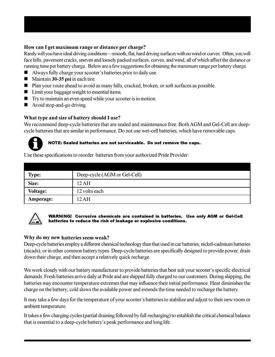 Sonic Blue Scooter User Manual | Page 25 / 36