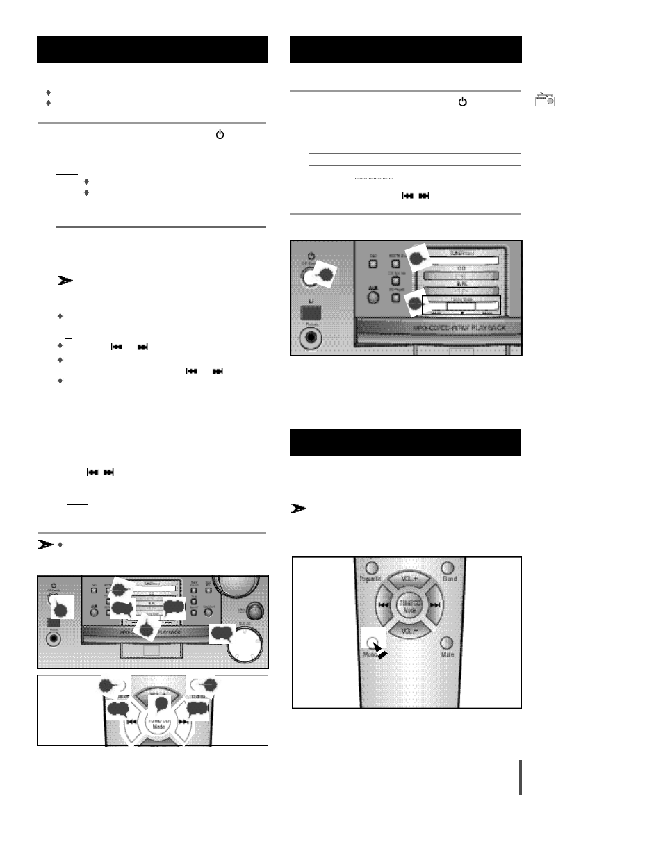 Searching for and storing radio stations | Sonic Blue Rio EX1000 User Manual | Page 16 / 25