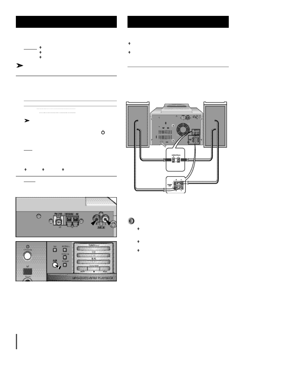 Connecting the speakers | Sonic Blue Rio EX1000 User Manual | Page 9 / 25