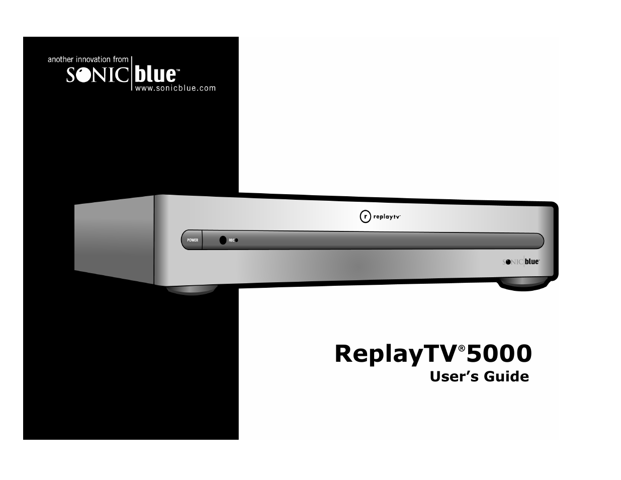 Sonic Blue Replay TV 5000 User Manual | 86 pages