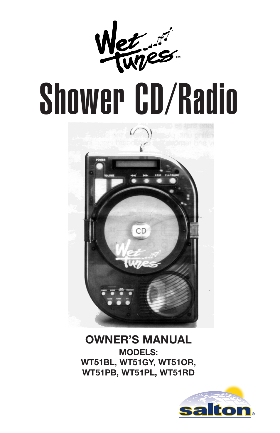 Salton, Inc WT51GY User Manual | 12 pages