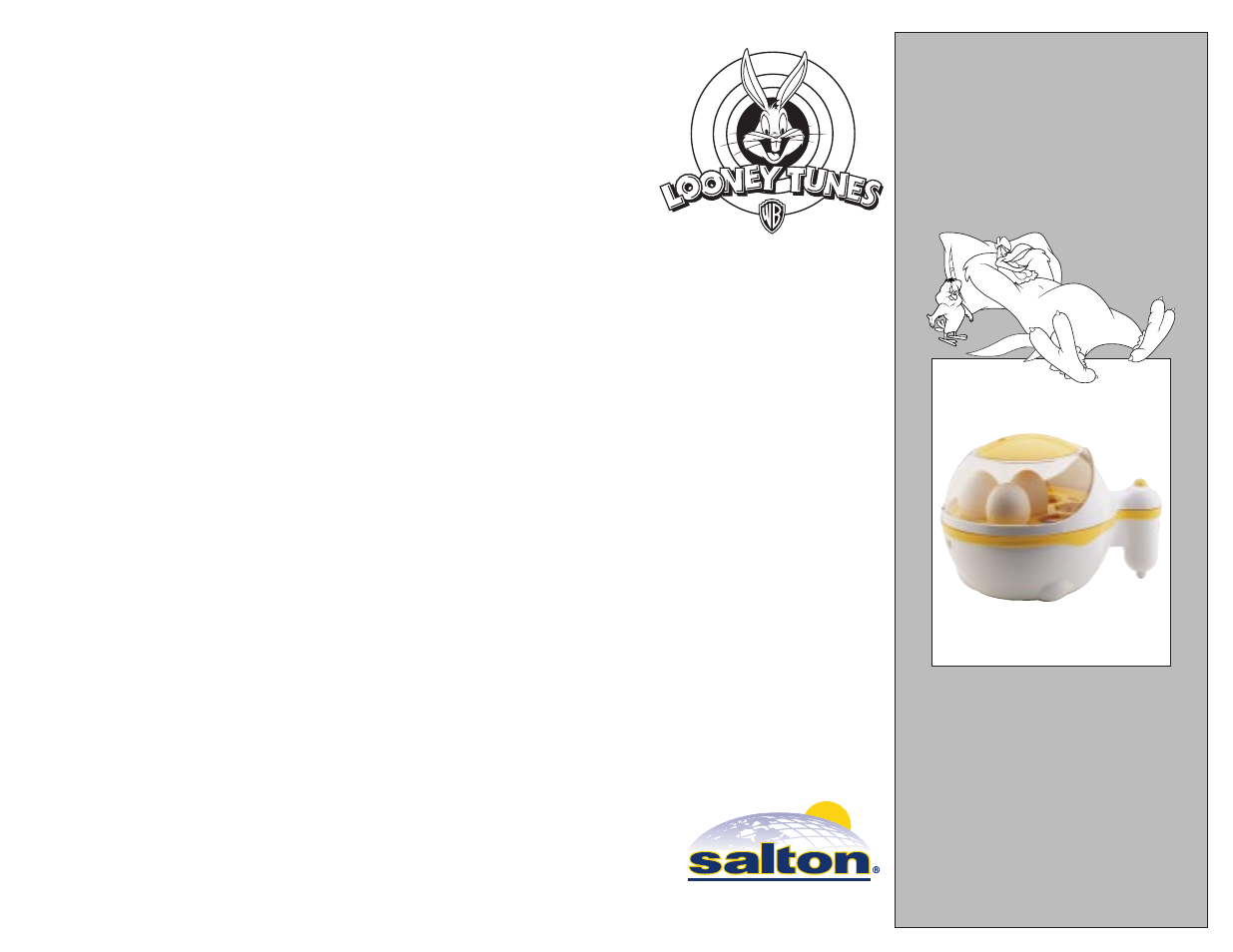 Salton, Inc Egg Cooker EG2LT User Manual | 12 pages