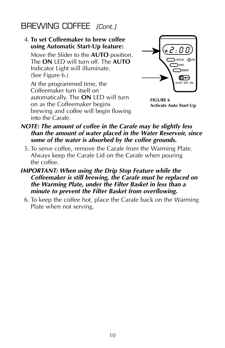 Brewing coffee | FARBERWARE COFFEEMAKER FSCM100 User Manual | Page 11 / 16
