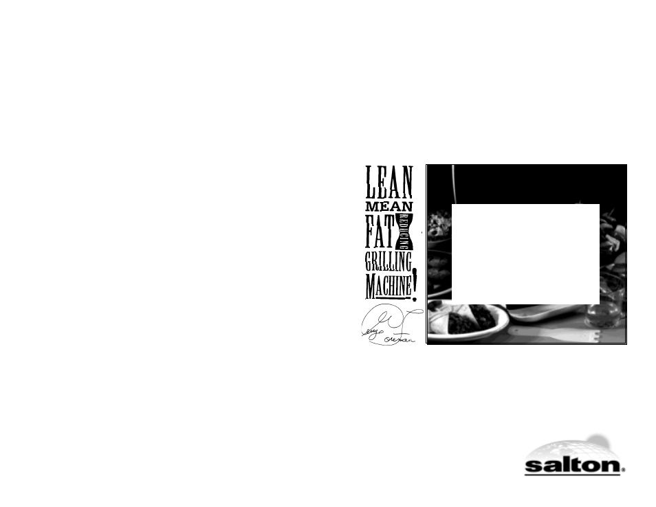 George foreman, Owner’s manual | Salton, Inc GR20BWCT User Manual | Page 32 / 48