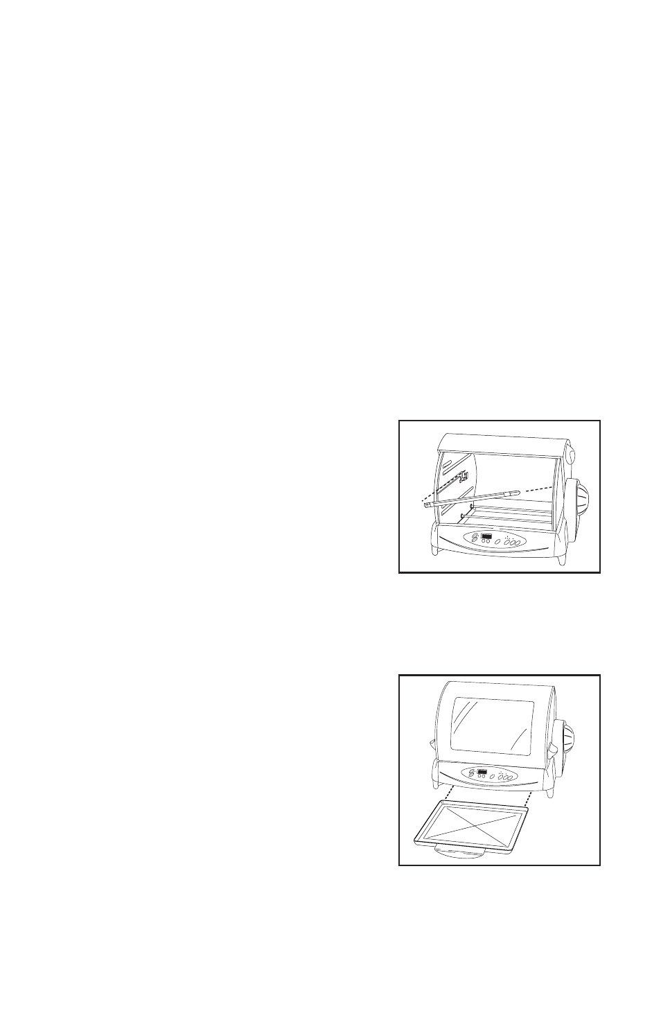 Preparing for use (cont.), Prepare food, Assembling the rotisserie bar | Assemble drip tray, Figure 1, Figure 2 13 | Salton, Inc GR80B User Manual | Page 13 / 36