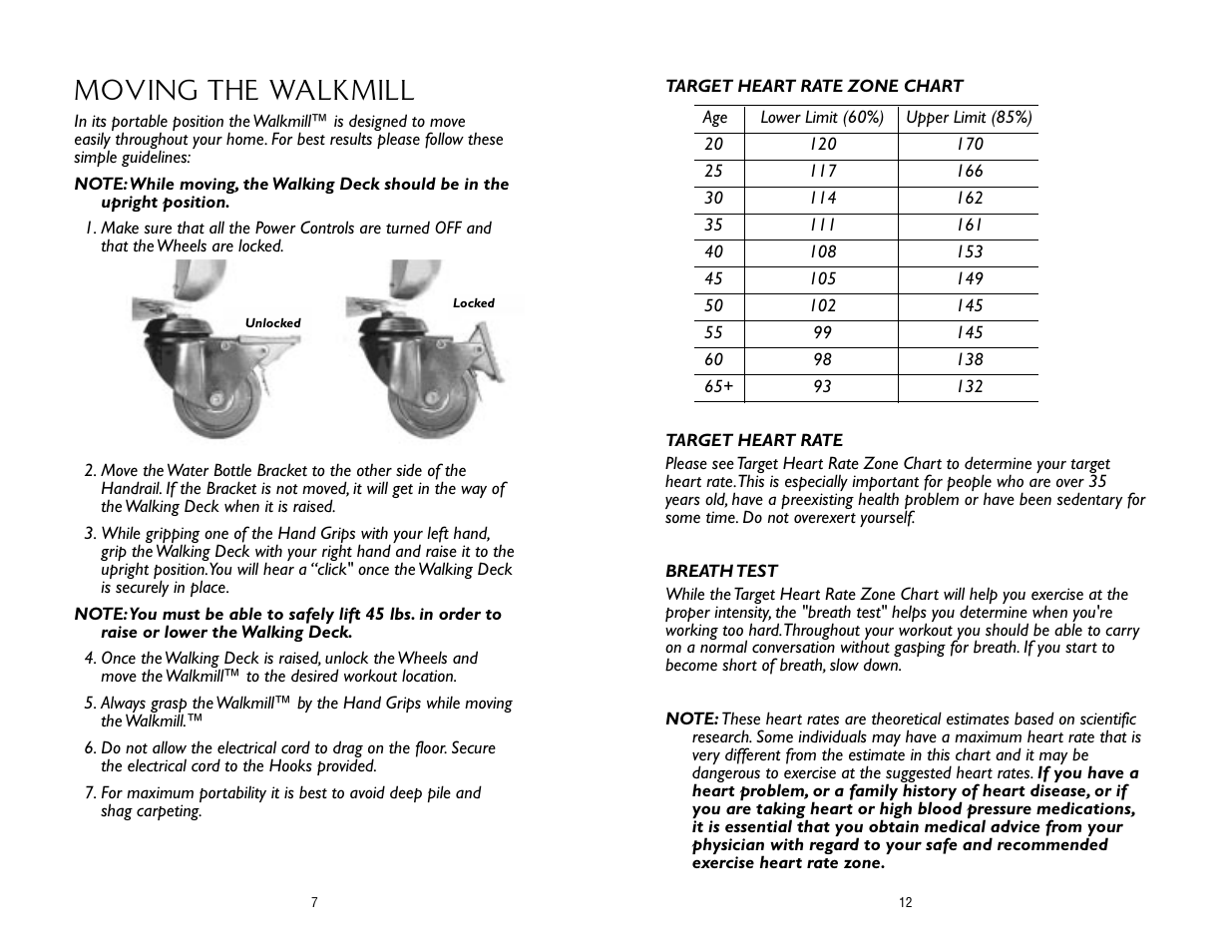 Moving the walkmill | Salton, Inc WALKMILL User Manual | Page 13 / 20