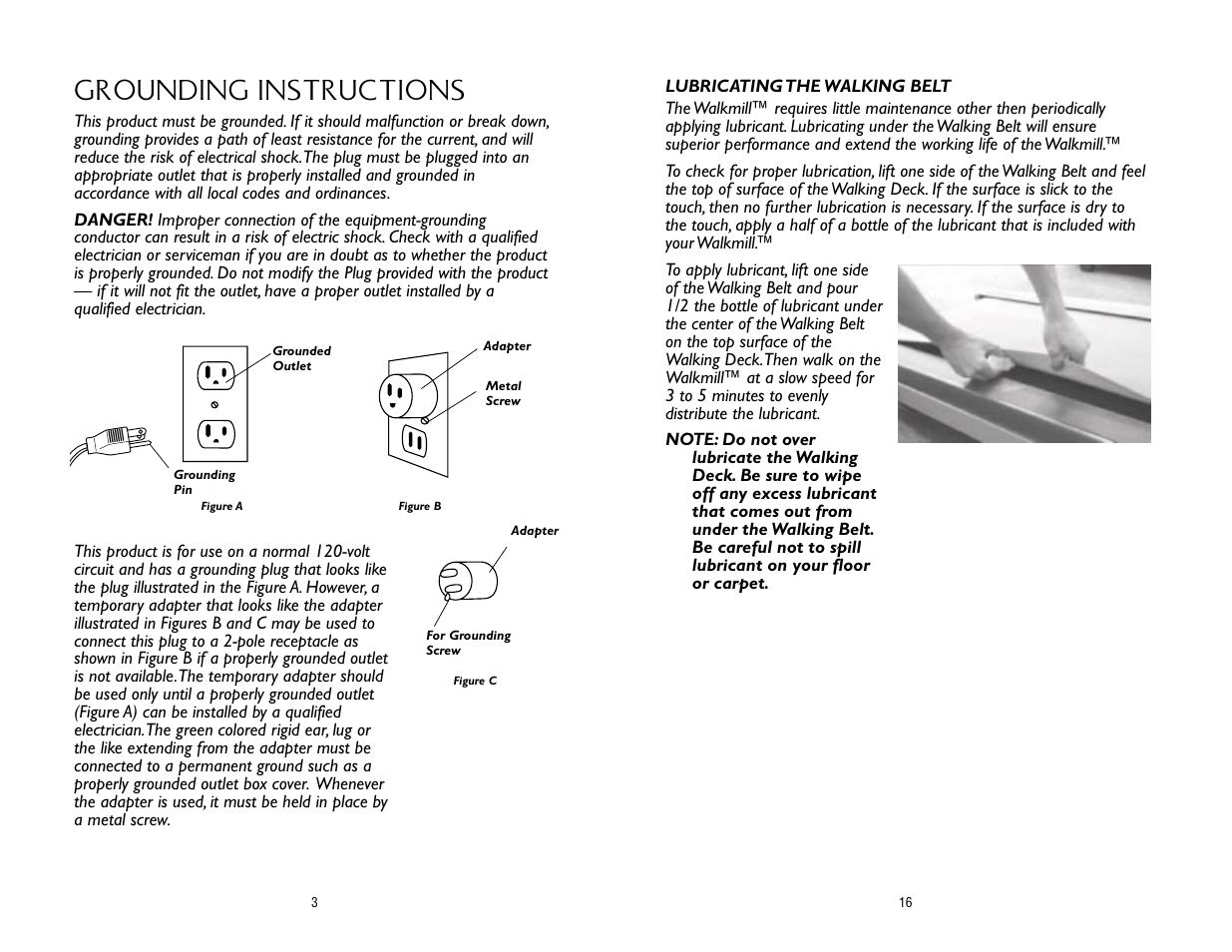 Grounding instructions | Salton, Inc WALKMILL User Manual | Page 17 / 20