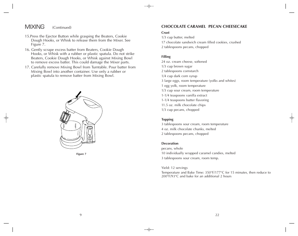 Mixing | FARBERWARE MIXER FSM126EM User Manual | Page 10 / 32