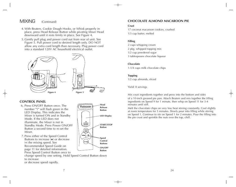 Mixing | FARBERWARE MIXER FSM126EM User Manual | Page 25 / 32