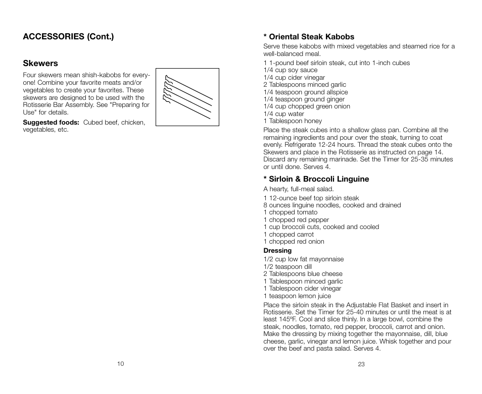 Salton, Inc Baby George Rotisserie GR59A User Manual | Page 10 / 32