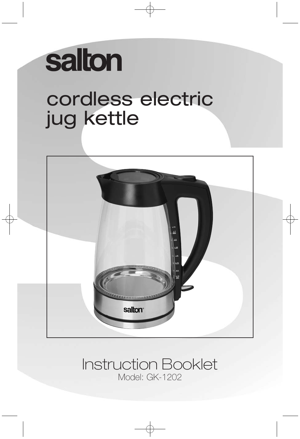Salton, Inc Jug kettle GK-1202 User Manual | 5 pages