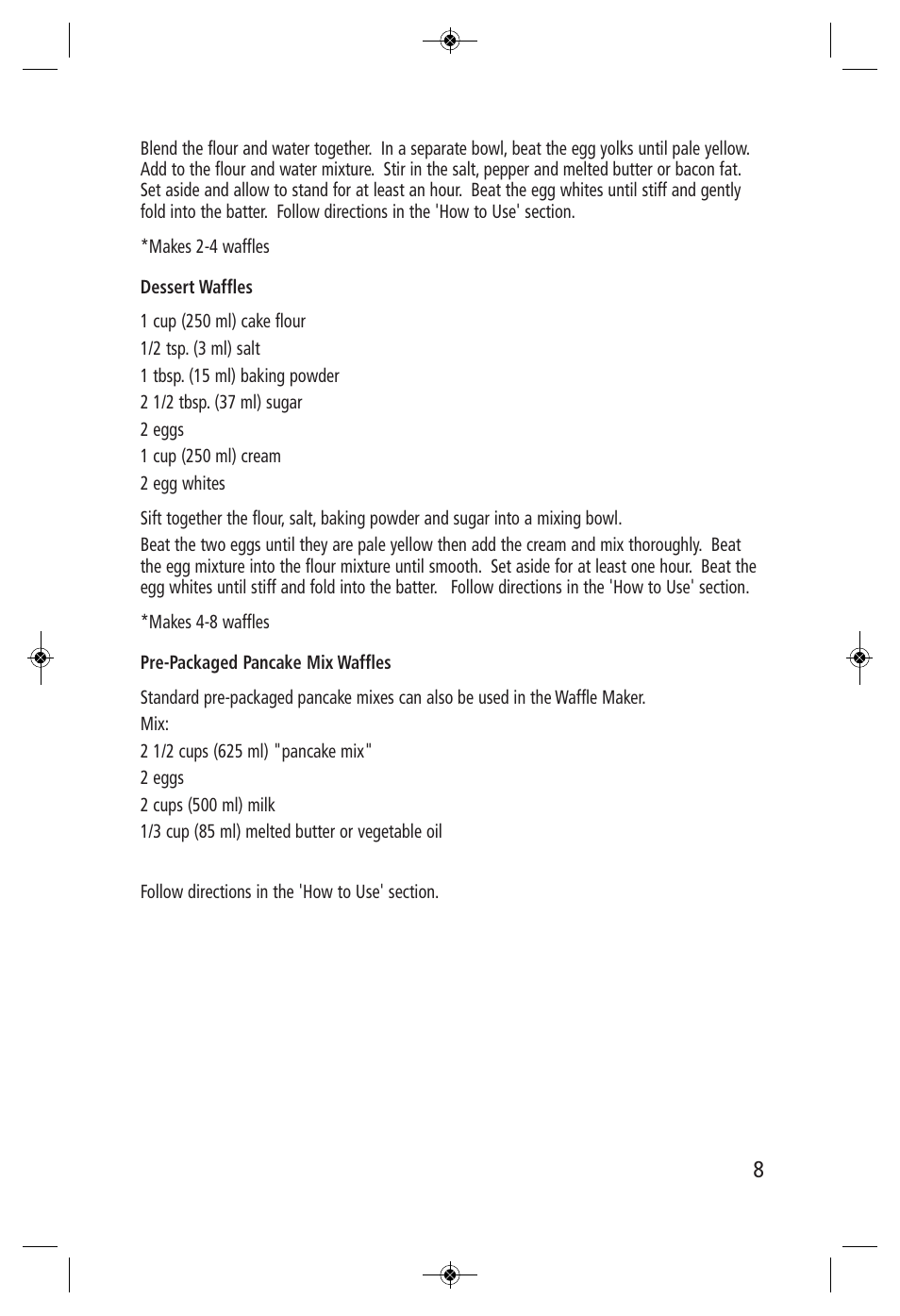 Salton, Inc WM-1186 User Manual | Page 8 / 9