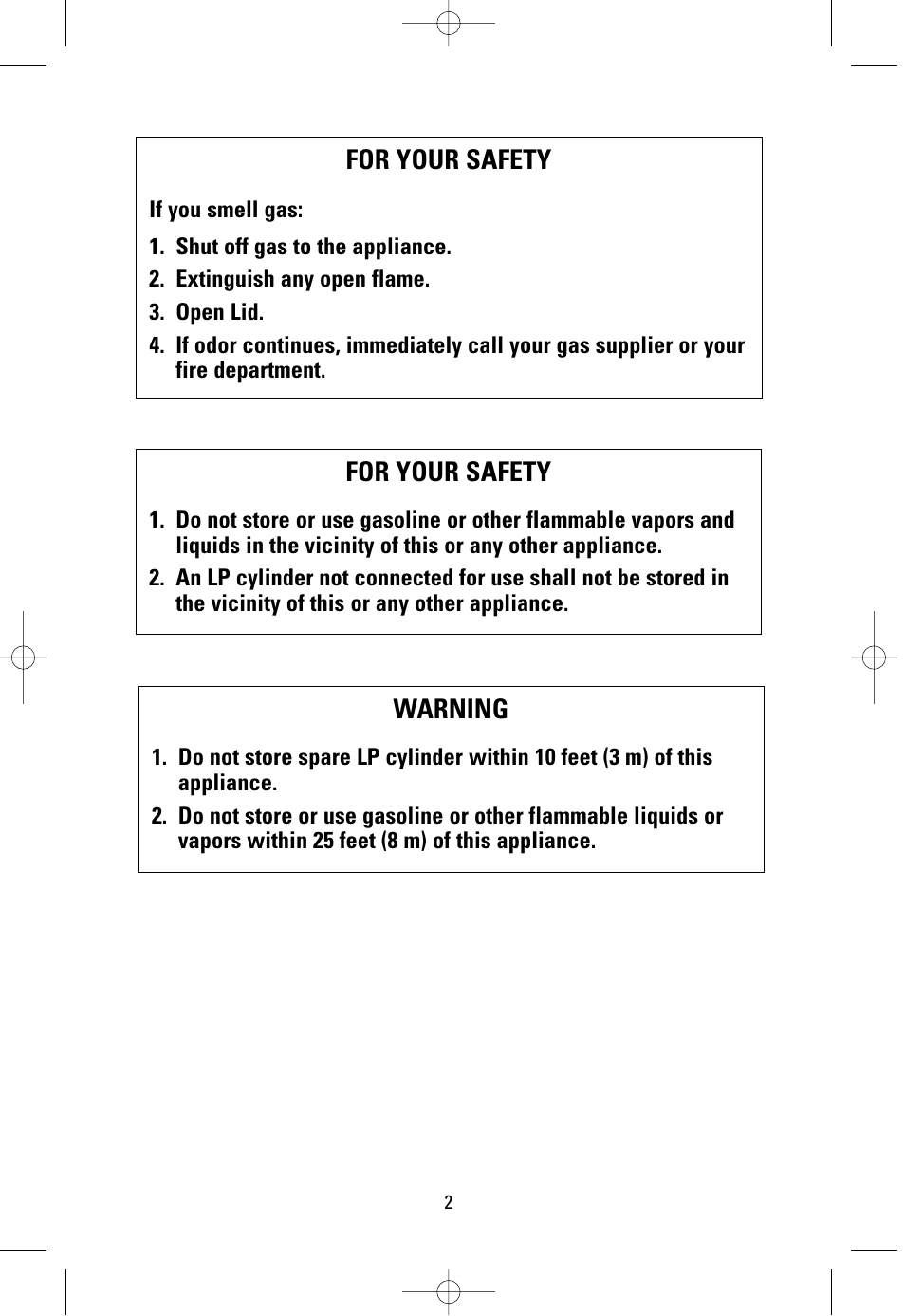For your safety, Warning | Salton, Inc GP200RED User Manual | Page 2 / 24