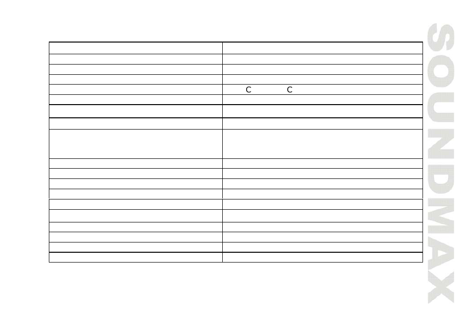 Specification | SoundMax SM-CMD2022 User Manual | Page 39 / 85