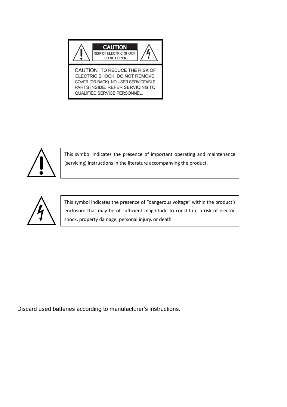 Cautions | Speco Technologies 2 Channel HDcctv + 8 Channel Full D1 Digital Video Recorder DVR82HD User Manual | Page 2 / 99