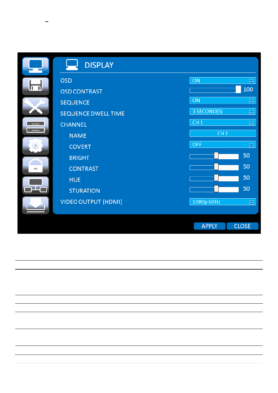 2. setup, Display | Speco Technologies 2 Channel HDcctv + 8 Channel Full D1 Digital Video Recorder DVR82HD User Manual | Page 23 / 99