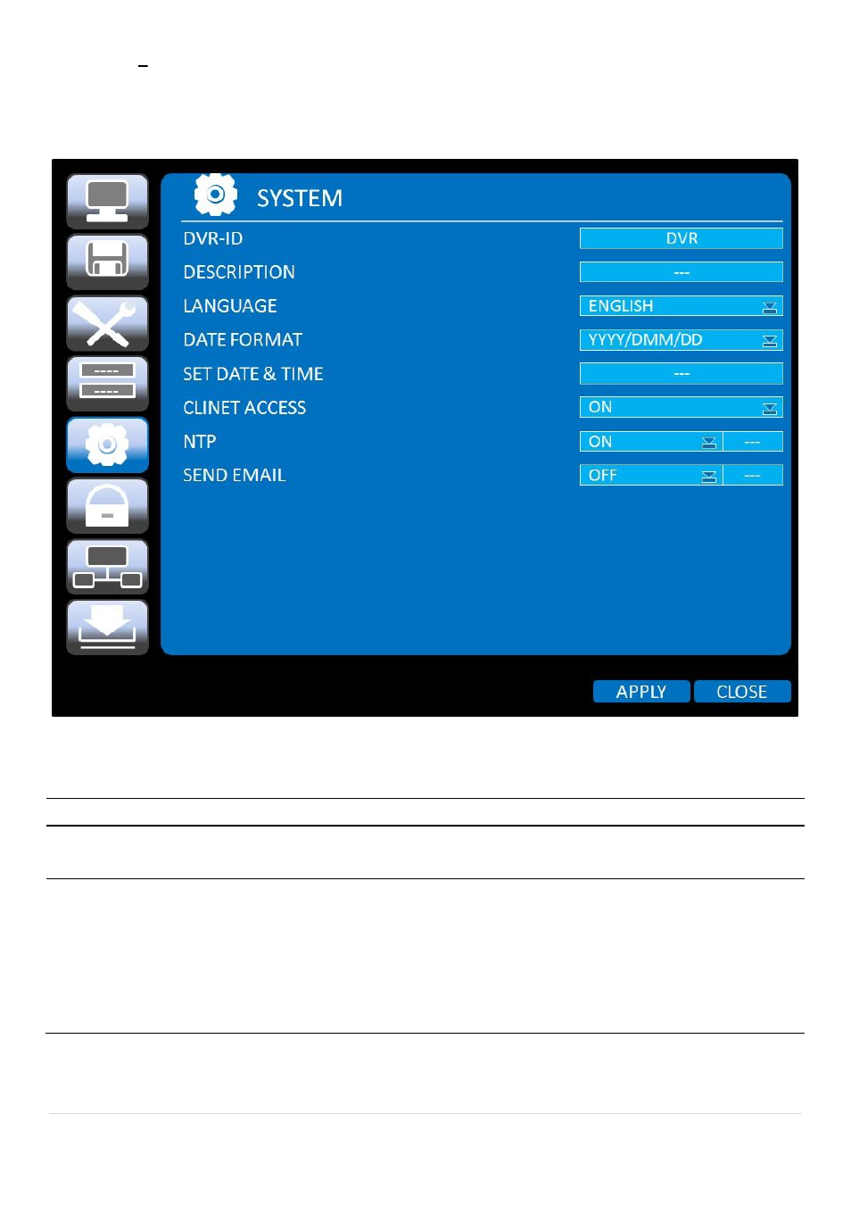 6. setup, System | Speco Technologies 2 Channel HDcctv + 8 Channel Full D1 Digital Video Recorder DVR82HD User Manual | Page 35 / 99