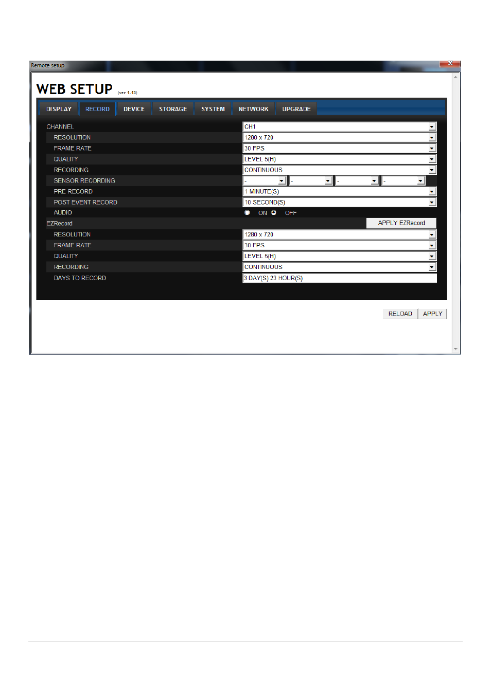 7-2. record | Speco Technologies 2 Channel HDcctv + 8 Channel Full D1 Digital Video Recorder DVR82HD User Manual | Page 72 / 99