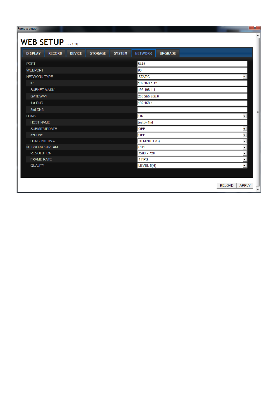 7-6. network | Speco Technologies 2 Channel HDcctv + 8 Channel Full D1 Digital Video Recorder DVR82HD User Manual | Page 76 / 99