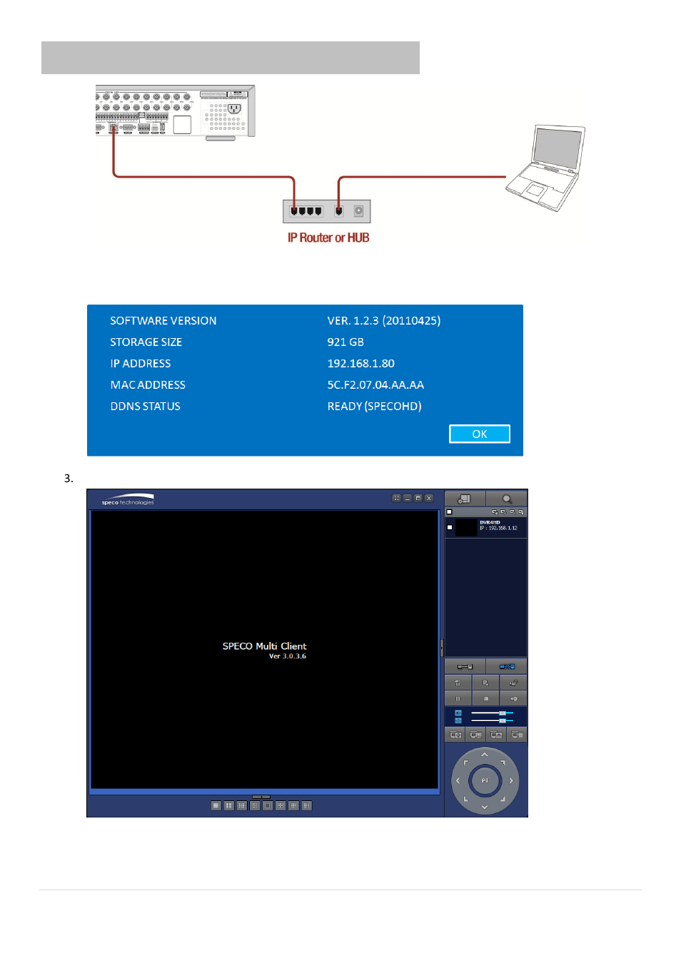 Appendix: network connection - lan | Speco Technologies 2 Channel HDcctv + 8 Channel Full D1 Digital Video Recorder DVR82HD User Manual | Page 93 / 99